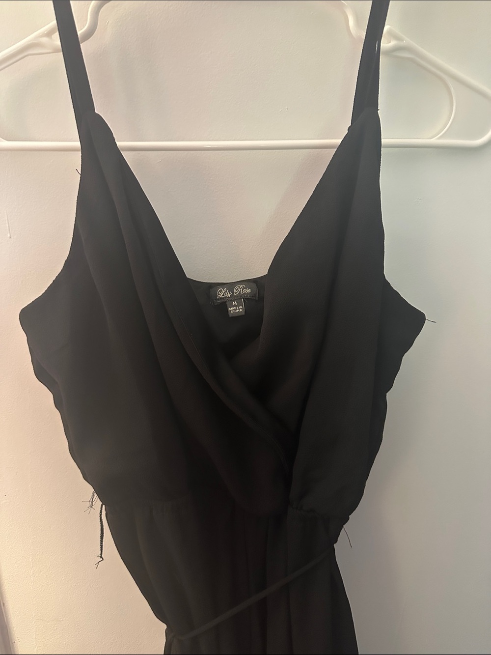 Lulu's Black Sleeveless Wrap Jumpsuit